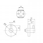 Крючок для полотенец Villeroy&Boch Elements TVA151011 Крючок для полотенец Villeroy&Boch Elements TVA151011